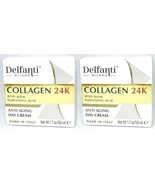 2 Delfanti Milano Collagen 24K Anti-Aging Day Cream Pure Hyaluronic Acid... - £23.67 GBP