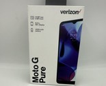 Verizon Motorola Moto G Pure, 32GB, Blue - Prepaid Smartphone - New &amp; Se... - £59.74 GBP