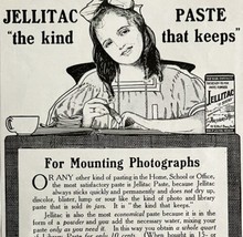 1906 Jellitac Photograph Mounting Glue Advertisement Camera Ephemera 8 x... - £10.21 GBP