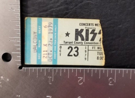 KISS - VINTAGE 10/23/1979 FORT WORTH TEXAS CONCERT TICKET STUB - $55.00