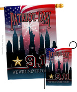 We Will Never Forget Flags Set Patriot Day 28 X40 Double-Sided House Banner - £39.94 GBP