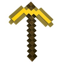 Disguise Minecraft Gold Pickaxe Costume Accessory For Kids - £29.35 GBP