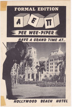 Alpha Epsilon Pi Hollywood Beach Hotel Convention PeeWee 1949 Newsletter - £10.19 GBP