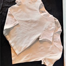 Bundle of 2 Abound White Short Sleeve Tee Classic Cotton Blend - $273.45 MXN