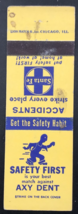 ATSF Santa Fe Railroad Safety First Matchbook Cover Accidents Strike Every Place - £9.57 GBP