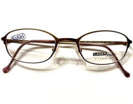 Safilo Titanium 176 Designer Eyeglasses Made In Italy light matte tan color - £70.08 GBP