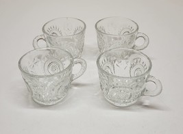 Set Of 4 Smith Pinwheel Stars Glass Punch Cups - £10.97 GBP