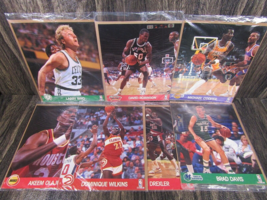 1991 NBA Hoops 7 Action Photos 8x10 Larry Bird Akeem Olajuwon David Robinson - £18.03 GBP