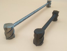 Handmade drawer handles Rebar pulls for kitchen cabinets, wardrobes, and... - $7.00