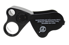 30X 60X Magnifying Magnifier Jewelers Diamonds Eye Jewelry Loupe Loop LED Lights - £11.62 GBP