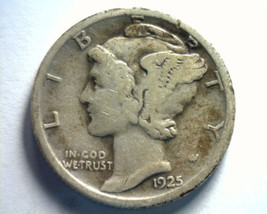 1925 Mercury Dime Very Good / Fine VG/F Nice Original Coin Bobs Coins Fast Ship - £5.59 GBP
