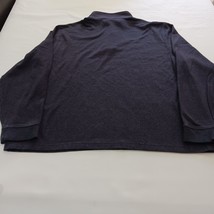 Van Heusen Flex 1/4 Zipper Men's Gray Cotton Blend Sweatshirt Long Sleeve Sz 2XL image 2