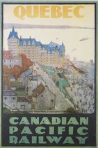 Quebec - Canadian Pacific Railway - Framed Picture - 11&quot; x 14&quot; - £25.97 GBP