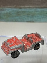 Tootsie Toy Car Jeep Vehicle Truck Diecast Metal Red Vintage Collectible - £3.13 GBP