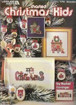 Charted Christmas Kids for Counted Cross Stitch Leaflet Leisure Arts 175 1980 - $4.49