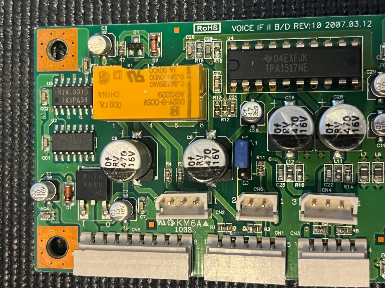 Hyosung Voice Control Board 21010001-11 IF II B/D Rev10 2007.03.12 ATM Item image 3