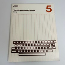 Wang Computers Word Processing Training Filing 1982 Manual Book #5 - $8.47