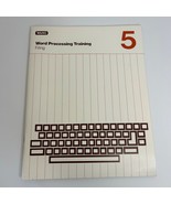 Wang Computers Word Processing Training Filing 1982 Manual Book #5 - $11.58 CAD