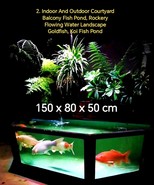 Indoor And Outdoor Courtyard Balcony Pond - $21,616.35 MXN