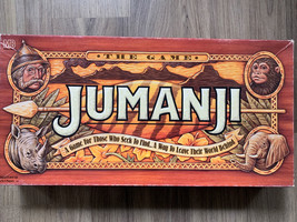 Vintage 1995 Jumanji The Game Board Game Milton Bradley - £20.95 GBP