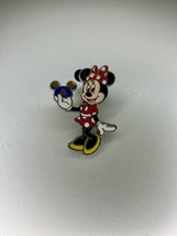 Disney Parks Minnie Mouse Trading Pin Holding Mickey Ears Hat 2009 Authentic - £6.90 GBP