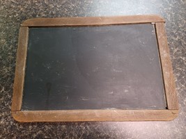 Vintage One Room School House Handheld Double Sided Slate Chalkboard 8&quot; x 11.5&quot; - £27.23 GBP