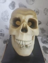 Halloween Vintage 1996 Realistic Skull With Light And sound Tested Gemmy Prop - £20.24 GBP