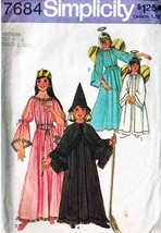 1976 Angel, Fairy, Witch &amp; Princess COSTUMES Pattern 7684-s Child&#39;s Size... - £7.87 GBP