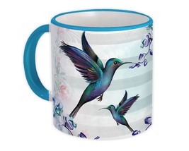 Hummingbird : Gift Mug Bird Beautiful Flowers Decor Ecology Nature Aviary - £12.60 GBP