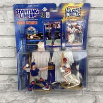 Starting Lineup Classic Doubles Mike Piazza &amp; Ivan Rodriguez 1998 Series... - $15.23