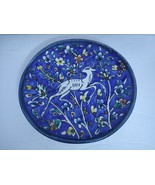 Vtg 50s Jerusalem Armenian Balian Signed Hand-Painted Thick Ceramic Plat... - $189.33 CAD