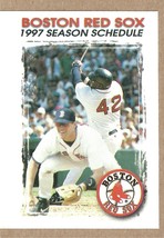1997 Boston Red Sox Pocket Schedule Miller Lite Beer Mo Vaughn Tim Naehring ! - £1.00 GBP