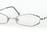 No Limits Par Ama 8431 004 Bleu/Gris Argenté /Blanc/Noir Lunettes 49-20-... - $56.97