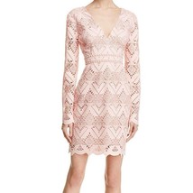 StyleStalker salmon pink Elora geometric lace mini dress extra small MSR... - $39.99