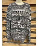Day &amp; Age Black White Geometric Shape Pullover Sweater Woman&#39;s Size XL K... - €8,62 EUR