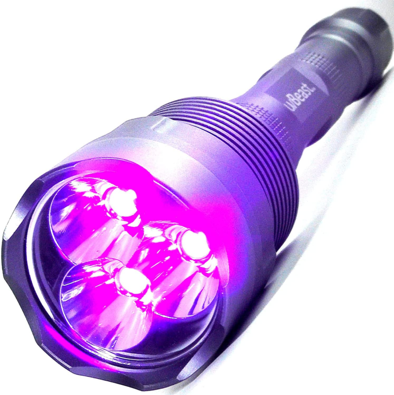 HIGH POWER UPGRADED UV Flashlight Triple Broad Band Leds - USA Stock - U... - $117.33