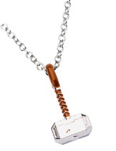 Comics Thor Hammer Unisex Adult Silver Plated Pendant - £28.56 GBP