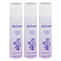 Pack of 3 New Freshness 2oz Feminine Deodorant Spray - £11.68 GBP