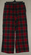 Excellent Mens Merona Red Plaid Super Soft Flannel Pajama / Lounge Pants Size M - £19.98 GBP