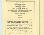 Cafe Promenade Favorite Selections &amp; Breakfast Menu August 1987 Boston MA - $17.82