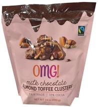 Omg! Milk Chocolate Almond Toffe Clusters 24 Oz omgs - £24.15 GBP