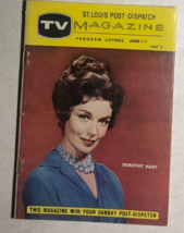 TV MAGAZINE St. Louis (MO) Post-Dispatch June 1, 1958 Dorothy Hart - £11.79 GBP