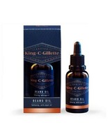 King C. Gillette Beard Oil 1 fl. oz. / 30 ml Softens Huile Argon Oil New... - $44.99