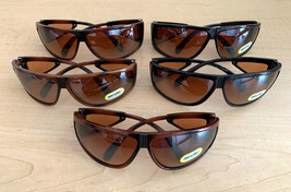 WHOLESALE LIQUIDATION Set 23 NEW Plastic Frame Wrap Sunglasses Qty 5 - £7.93 GBP