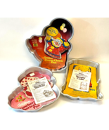 Three Vintage Wilton Cake Pans Tweety Bird Strawberry Shortcake &amp; Circus... - €42,58 EUR