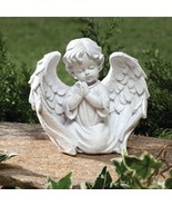 Cherub Garden Statue Praying Angel Wings Sculpture Cemetery Grave Memorial Decor - $24.93