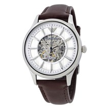 Emporio Armani Men&#39;s Dress AR1946 Brown Leather Automatic Watch - £238.96 GBP
