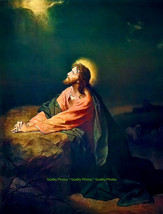 Christ in Gethsemane 8.5x11&quot; Photo PrInt H. Hofmann Jesus Spiritual Fine Art - £5.97 GBP