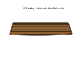1992 Sea Ray 270 Weekender Swim Platform Pad Boat EVA Foam Teak Deck Floor Mat - £220.99 GBP
