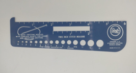 Vintage Boye U.S. Standard Knitting Needle Gauge Two Inch Stitch Measure Ruler - $17.92